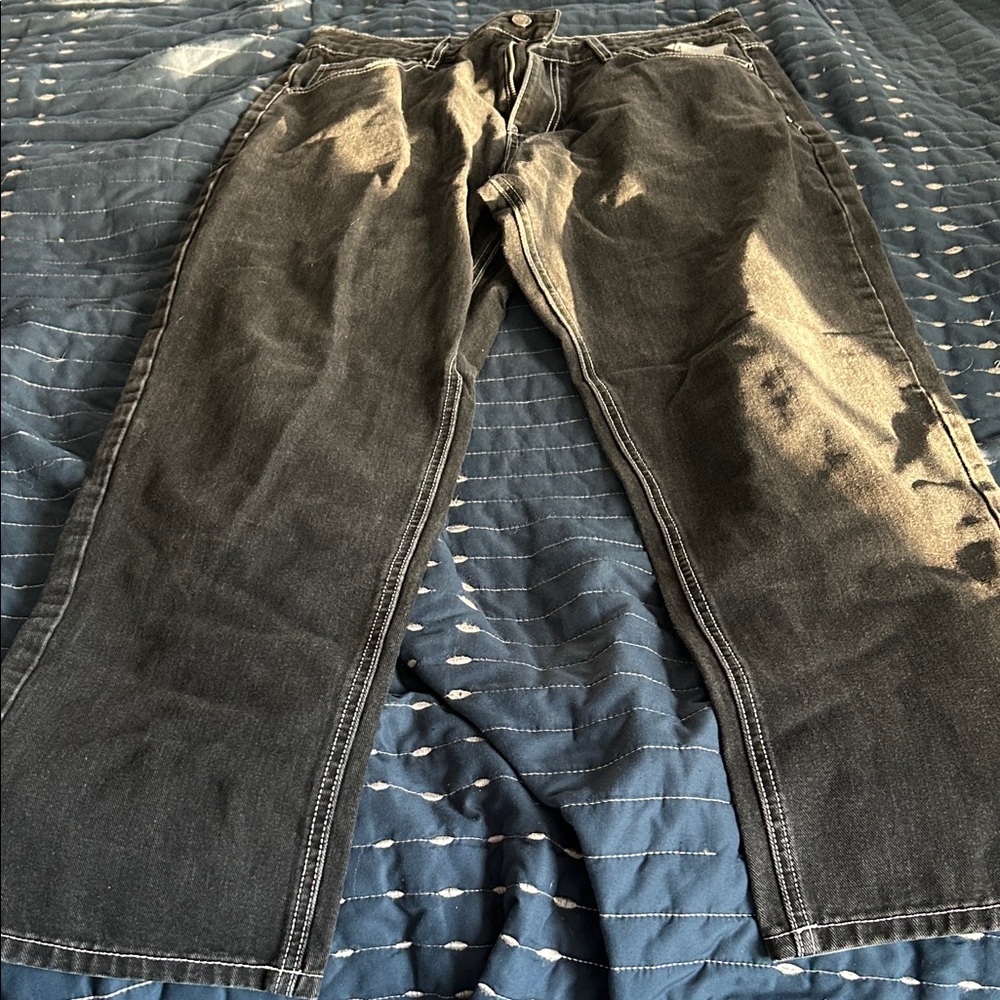 Classic Black Relaxed Fit Jeans for Men